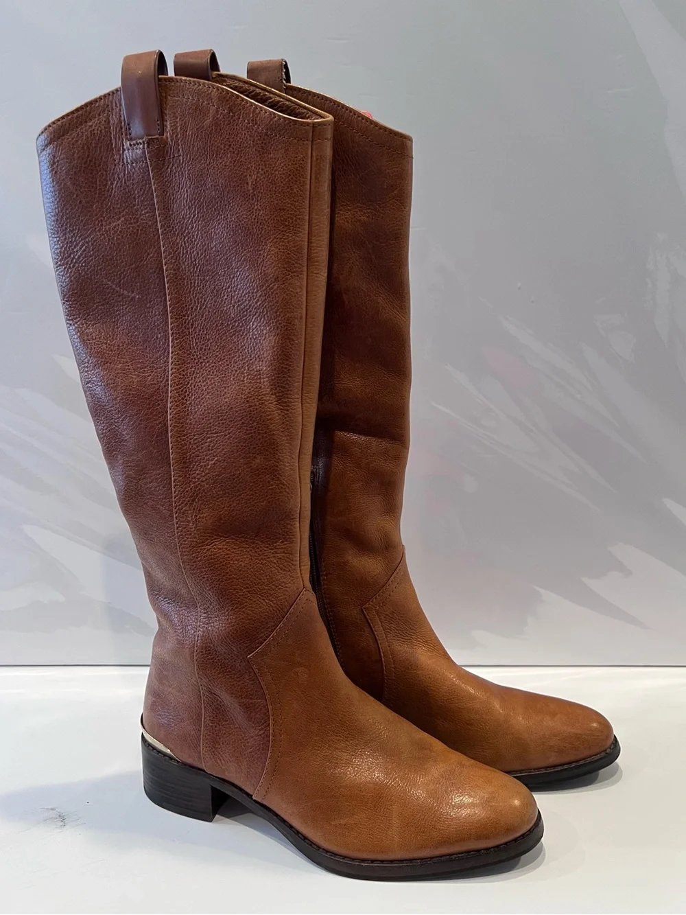 Louise Et Cie Lo-Zada Chestnut Women's Tall Leather Riding Boot